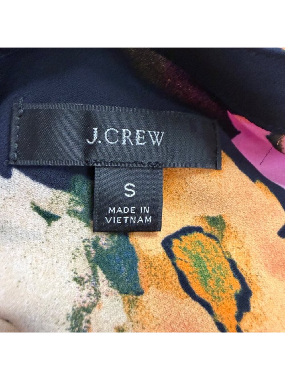 J.Crew Womens Multicolor Floral Print Sleeveless Button-Front Blouse Size S image 5